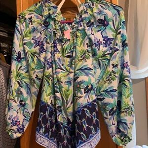 Lily Pulitzer off shoulder blouse